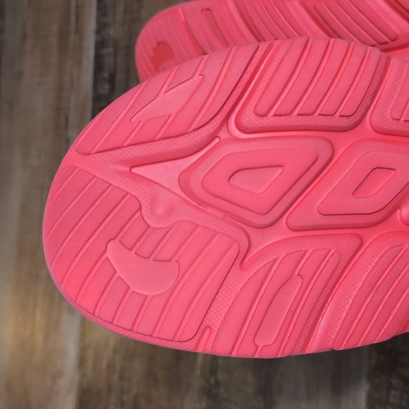 Hoka Ora Recovery Slide 3 Bellwhether Blue - Red Alert Size 12.0 - Picture 9 of 10